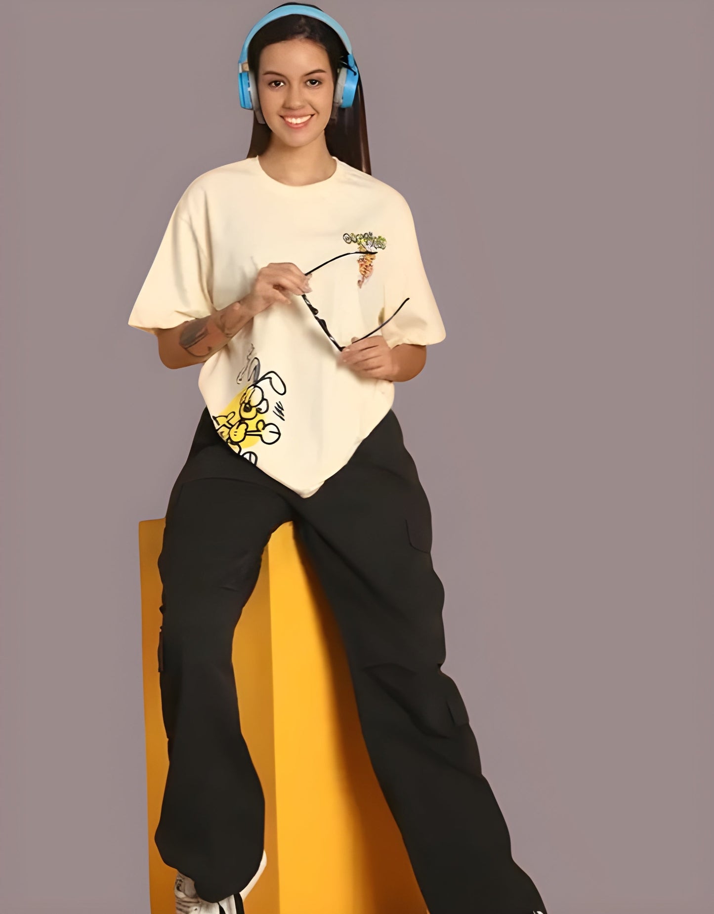 Women's premium oversized cotton t-shirt - comfortable streetwear style HipHaven"