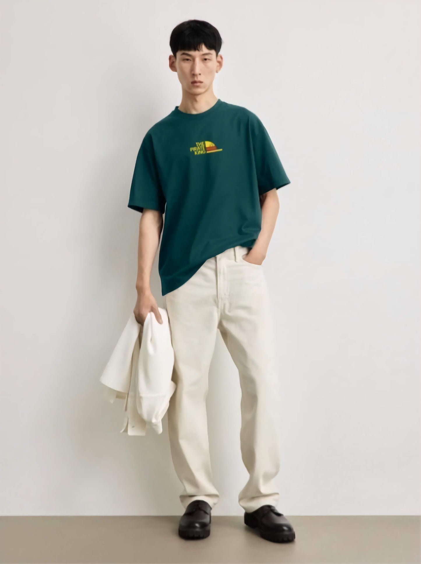 Organic Cotton Loose Fit Green Graphic T-Shirt - Eco-Friendly Printed Tee India