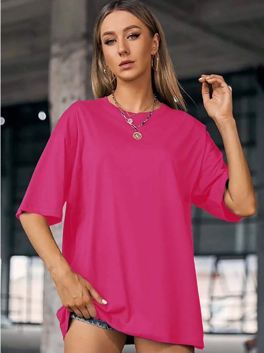 Solid Pink Basic Tee