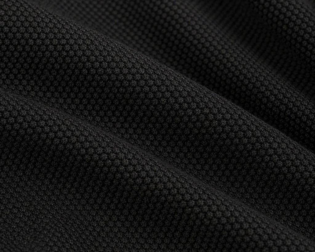 Close-up of black textured fabric