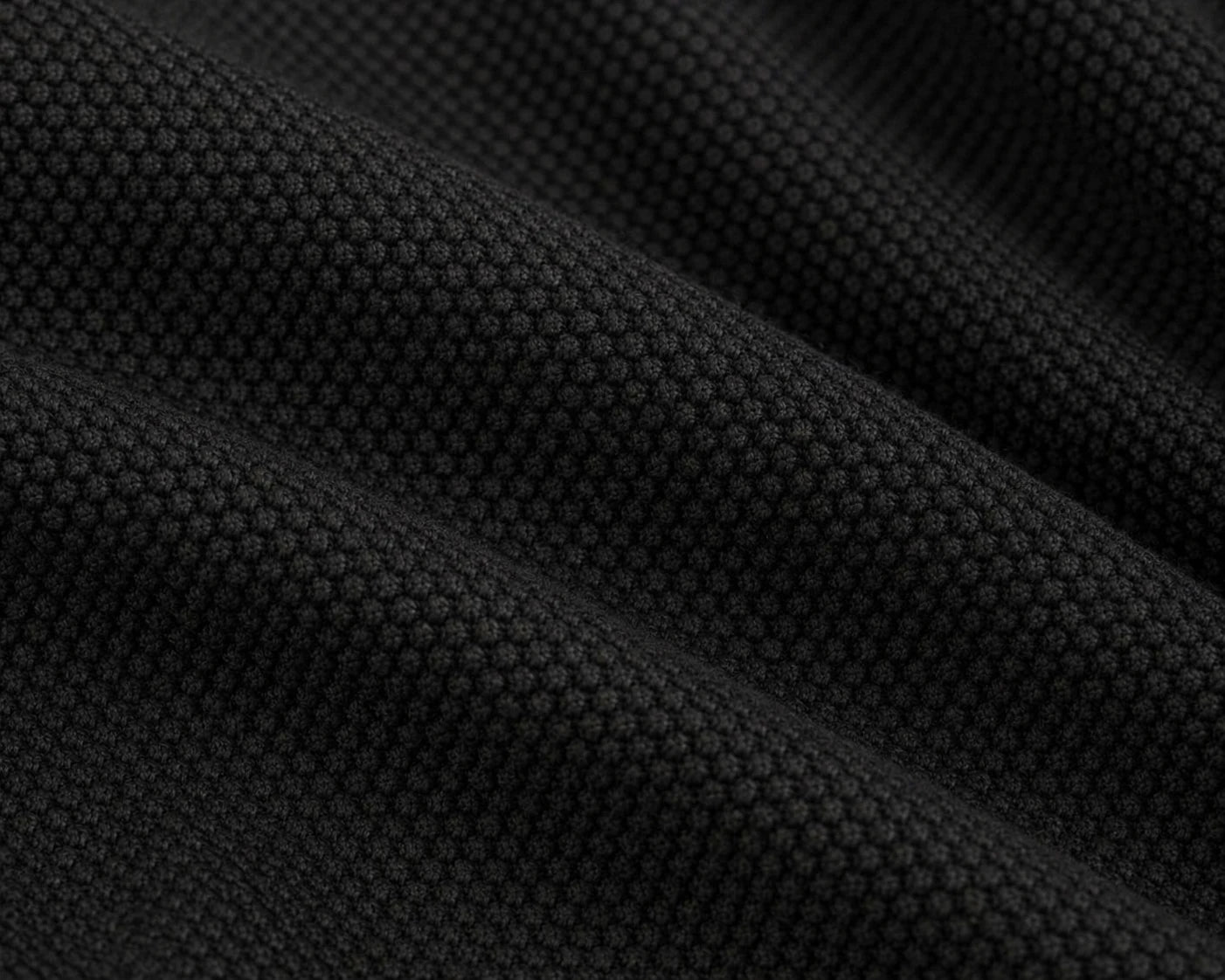 Close-up of black textured fabric
