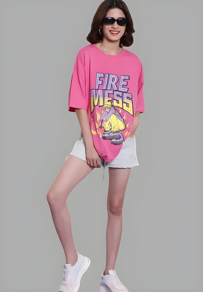 Pink Oversized T-Shirts