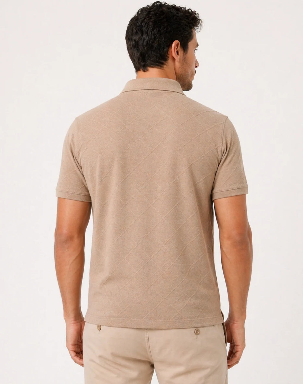 Breathable waffle knit polo t-shirt for men India
