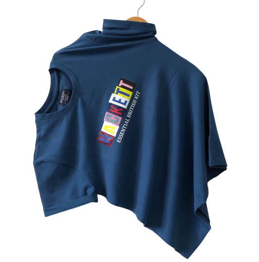 Hackett Blue Airtex Cotton Lycra T-Shirt
