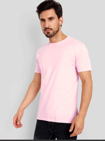 Pink Solid Tshirts