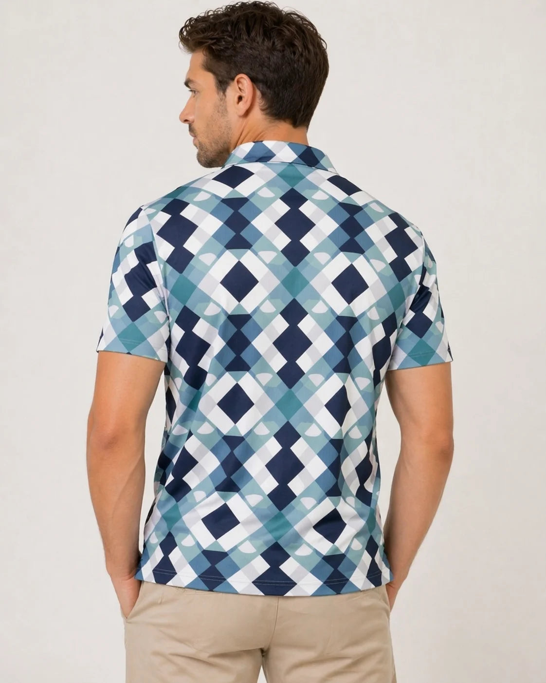 Men’s Premium Printed Polo T-Shirt (200 GSM Cotton Piqué) – Statement Fit